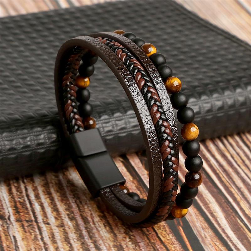 High Quality Classic Leather Bracelet Men